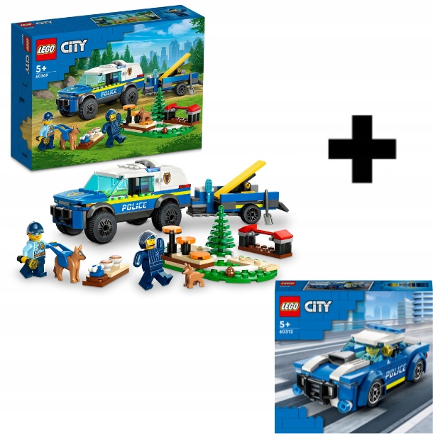 Lego City Sada Pro Výcvik Policejních Psů 60369+ Lego 60312 Dárek Sada