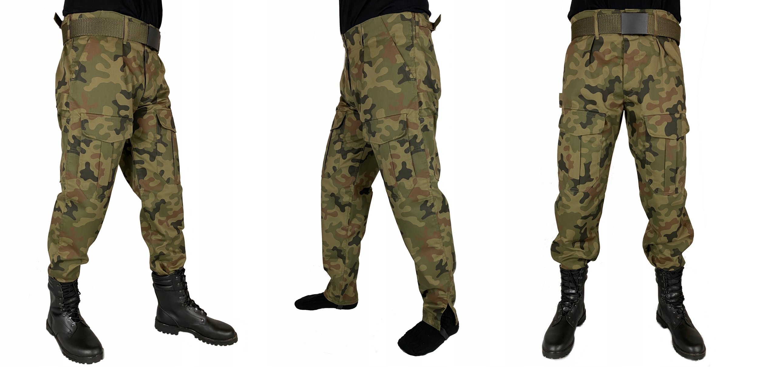 Spodnie Wojskowe Polskie bojówki z gumką GROM 3XL Zapięcie guziki