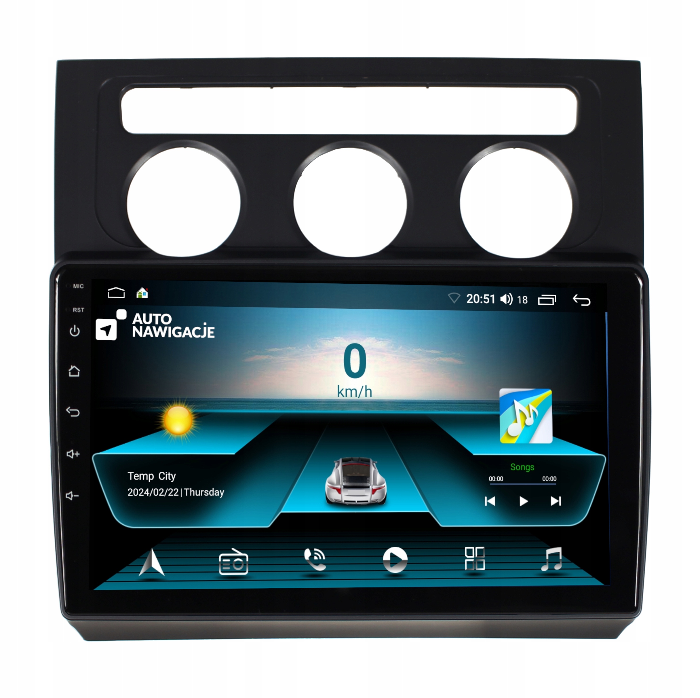 Radio Nawigacja Gps Volkswagen Touran Android