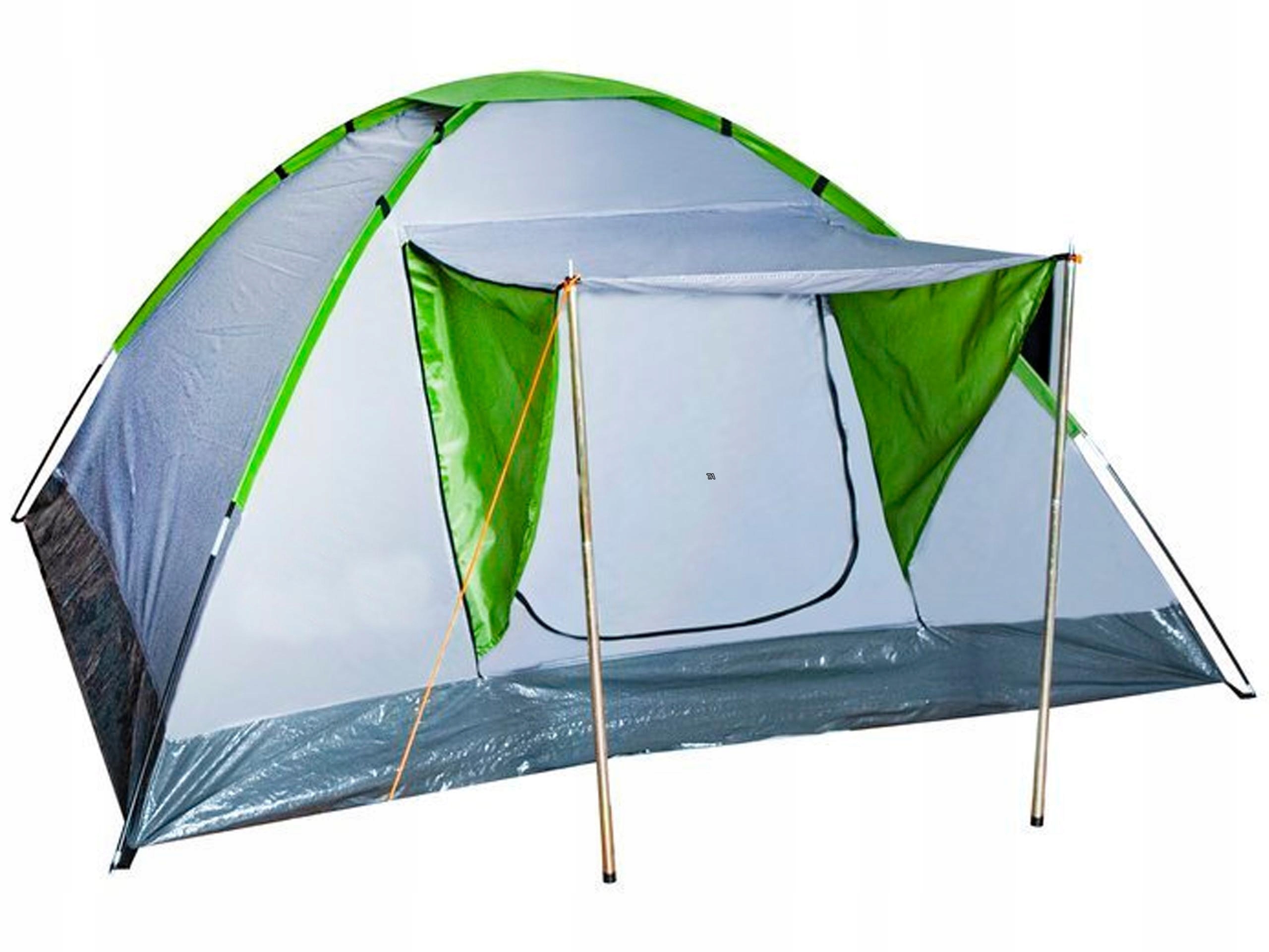 Namiot Turystyczny 4 Osobowy Kampingowy Duży Wodoodporny Rodzinny Daszek
