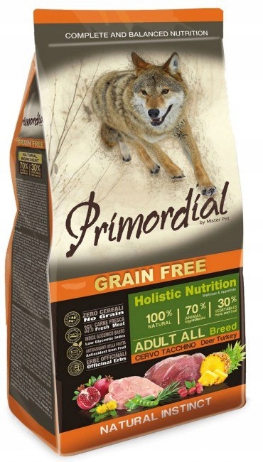 Primordial Dog Grain Free Adult Deer & Turkey
