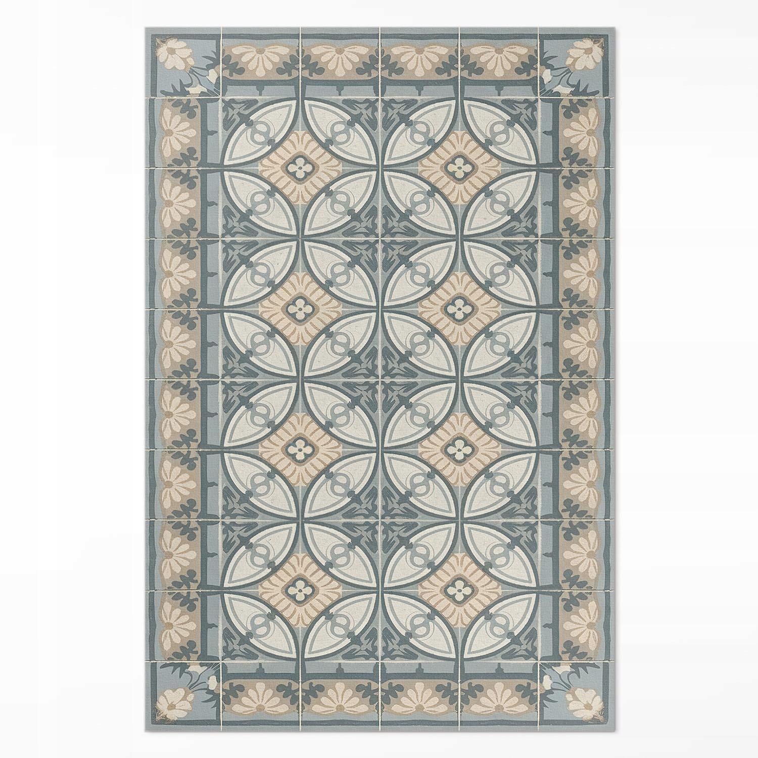Pvc koberec Do Obývačky Rozmer: 140 x 210 cm Dekoratívne vintage dlaždice mozaika