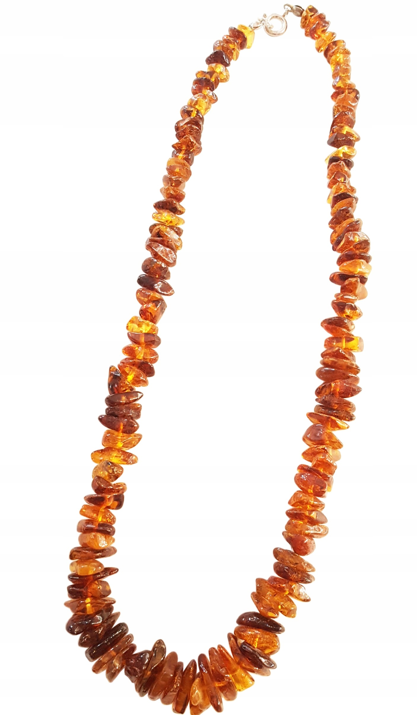 KORALE BURSZTYNOWE-na TARCZYCĘ polerowane -dł.45cm Marka Inna marka