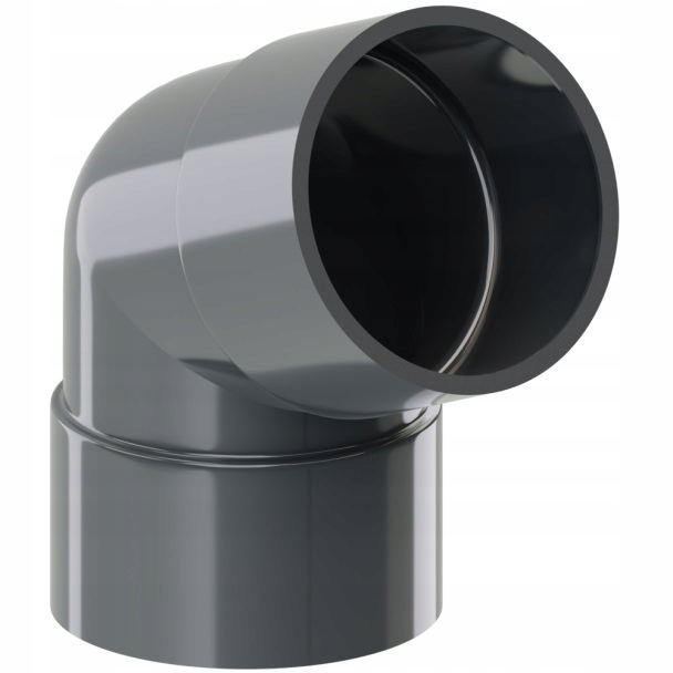 Kolano rury 90 PVC System rynnowy PVC 130/90