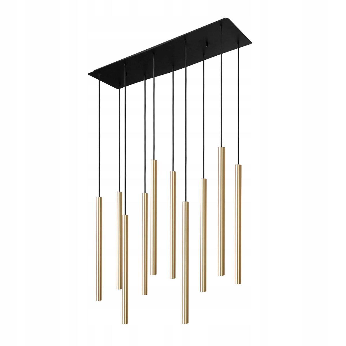 Lampa Wisząca Nowodvorski Laser X 10x G9 Mosiądz Czarna do Jadalni