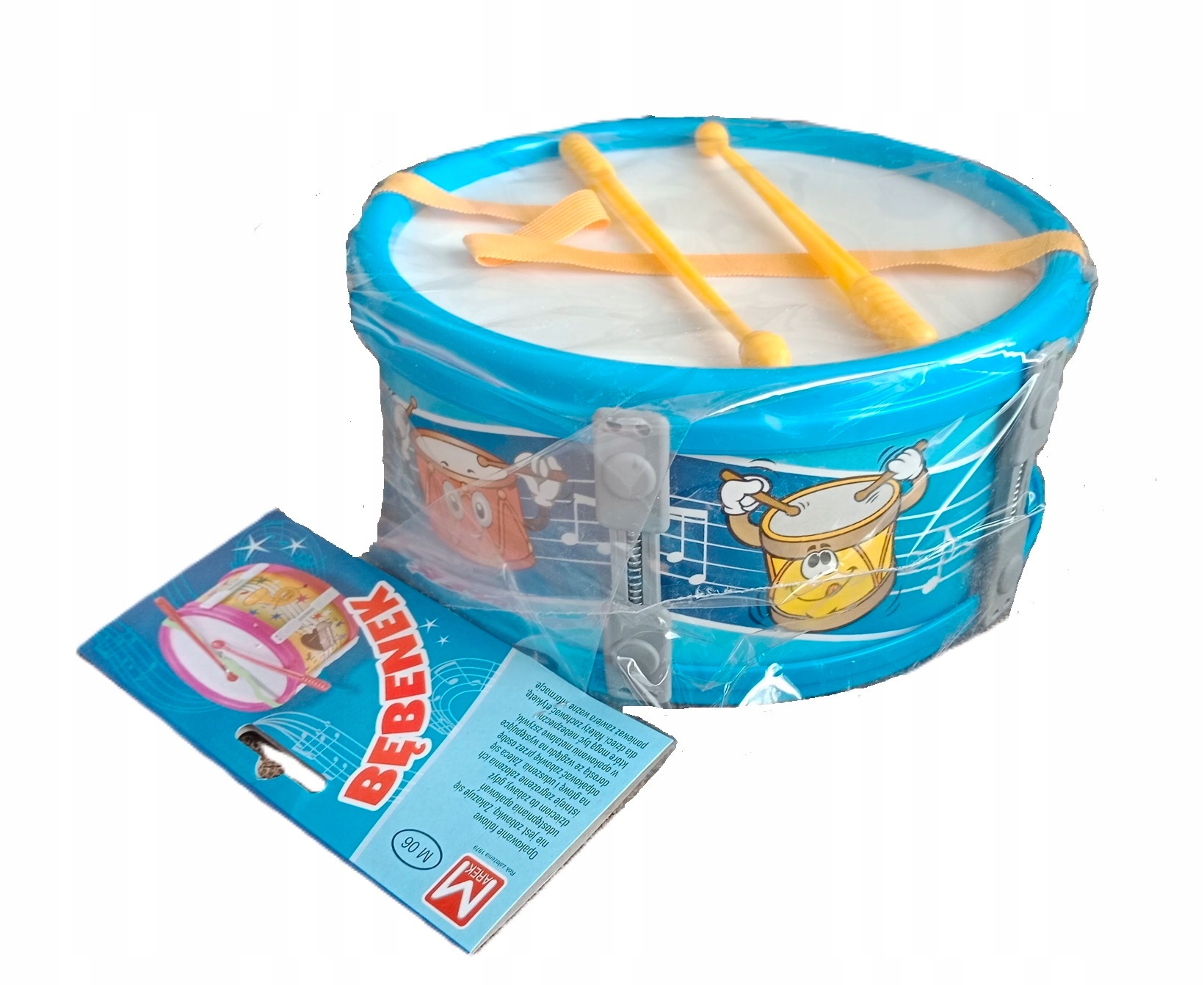 DUŻY BĘBENEK PERKUSJA POLSKI 23 CM + PAŁECZKI EAN (GTIN) 5905392000162