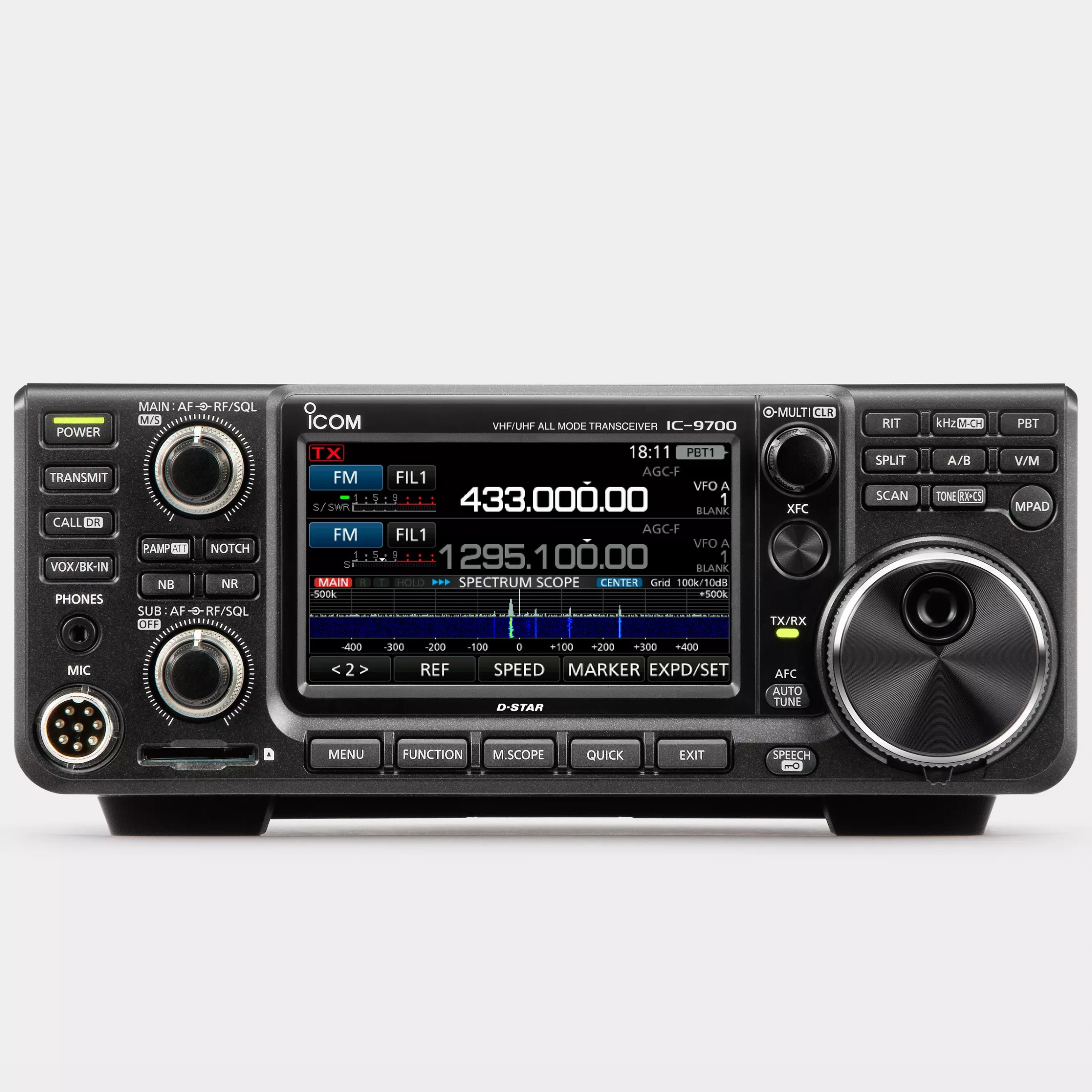 Icom IC-9700 144 430 1200 MHz Transceiver 100W Ssb Cw Rtty Am Fm DV DD