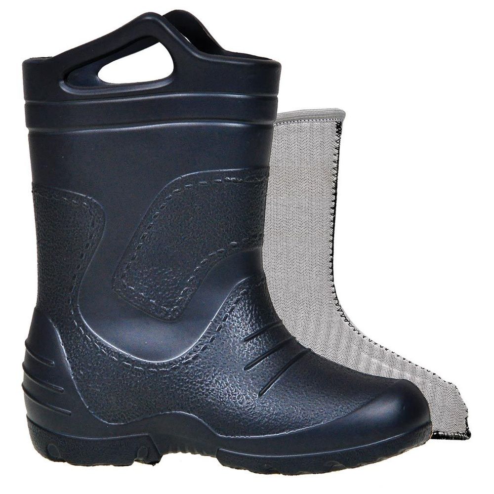 Lekkie Kalosze dziecięce piankowe EVA z ocieplaczem 51051 granat 22 Rozmiar (new) 22