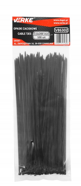 OPASKI ZACISKOWE KABLOWE TRYTKI TRYTYTKI 2,6x200mm EAN (GTIN) 5904673572848