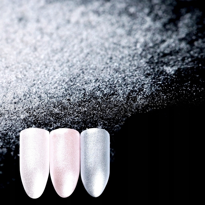 Perłowy Pyłek Pigment do paznokci SILVER PEARL