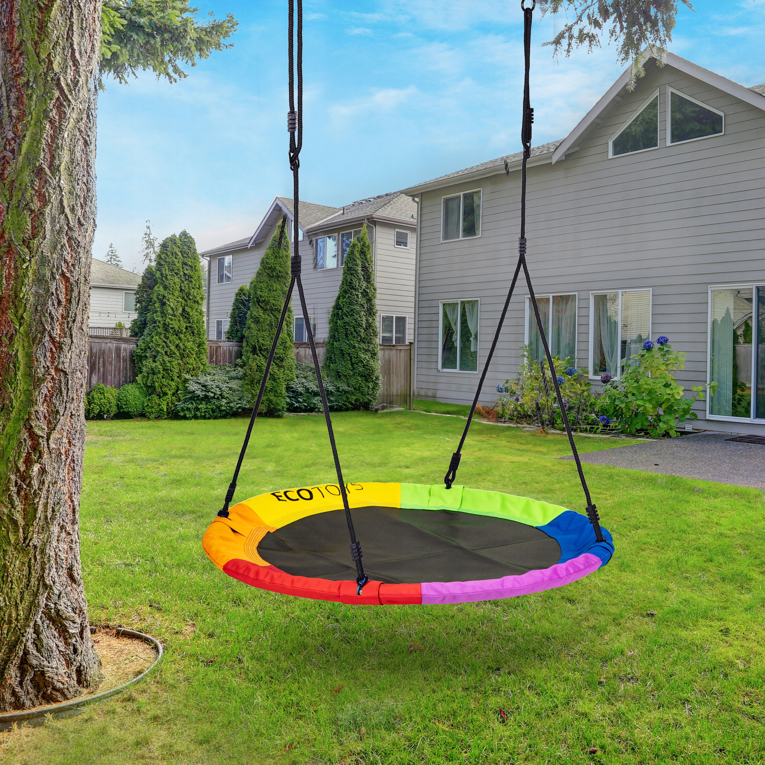 Ecotoys BOC100 Houpačka hnízdo, 100 cm, multicolor