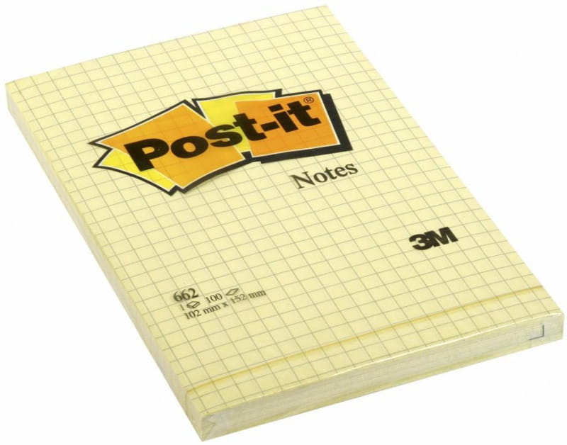 

Karteczki Samoprzylepne Post-it W Kratkę 102X152MM