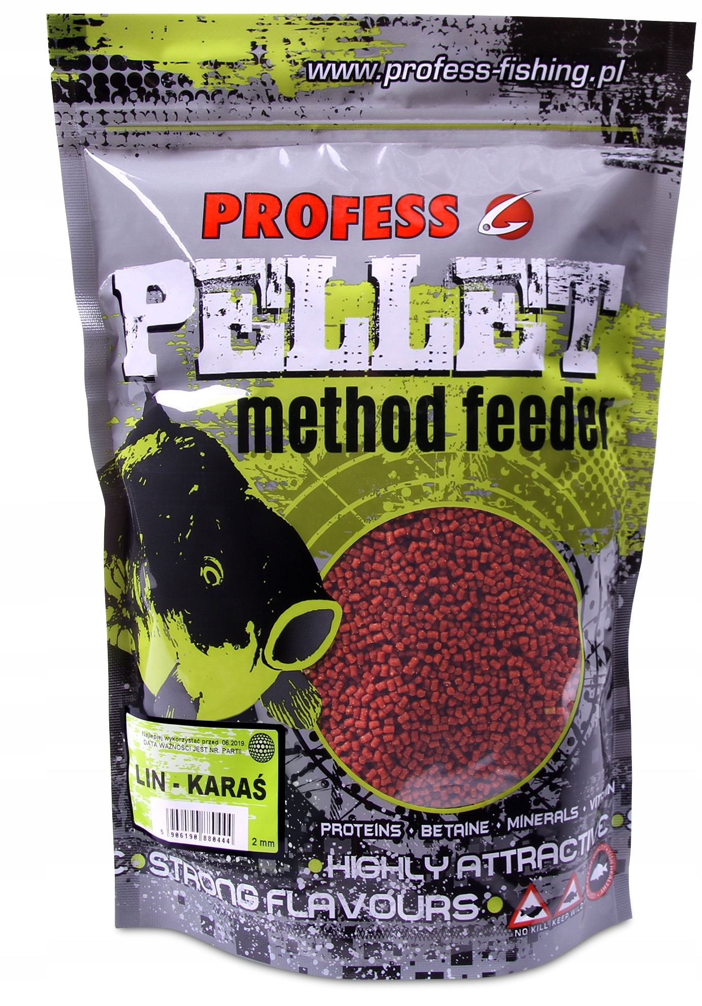 Pellet 2 mm Method Feeder Lin Karaś 700 g Profess