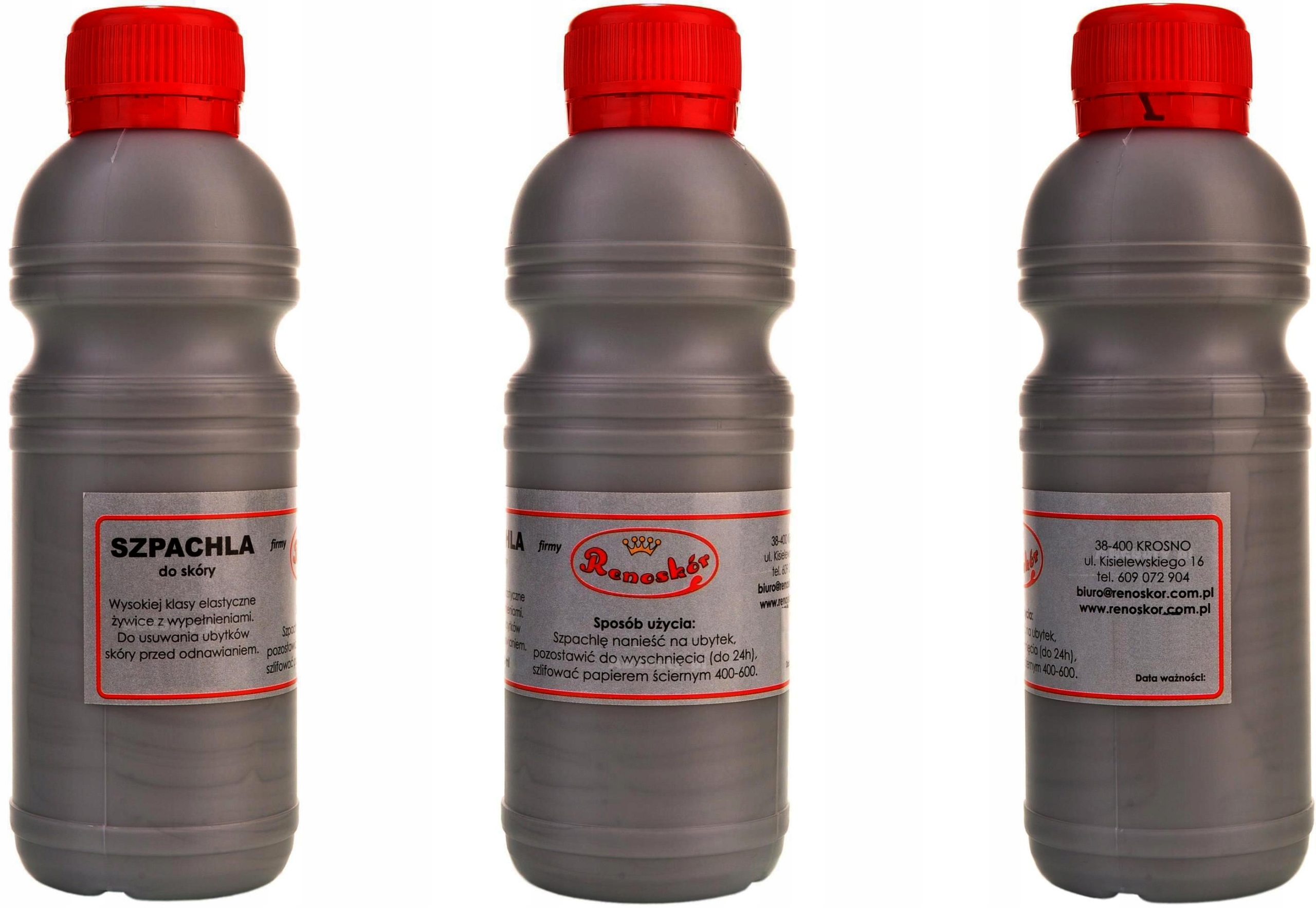 G13-07 Hnědá Špachtle na opravu kůže Renoskin Tekutá Pryskyřice Kůže 450 ml