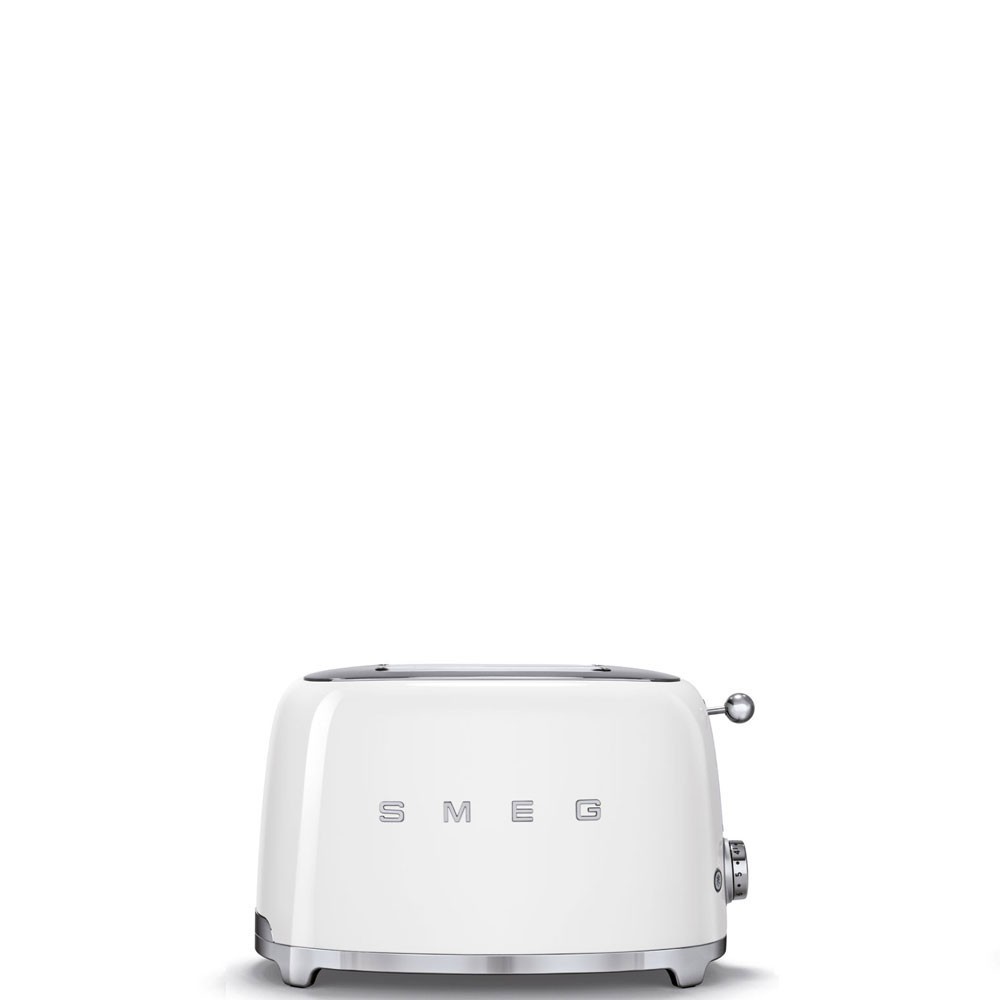 Smeg - Toster na 2 kromki, biały TSF01WHEU