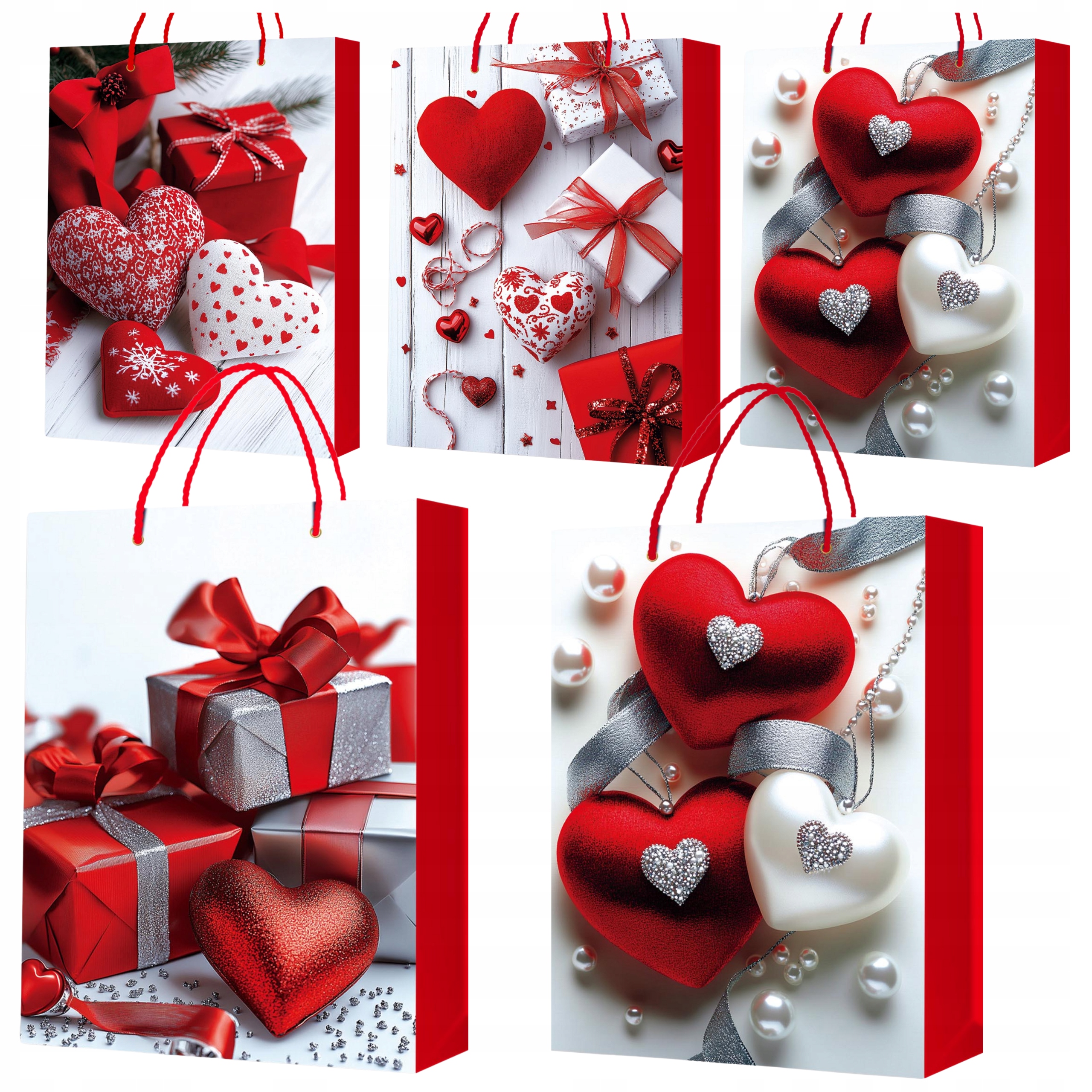 Darčekové tašky s potlačou papierové ozdobné darčeky 32x40 veľké trblietky