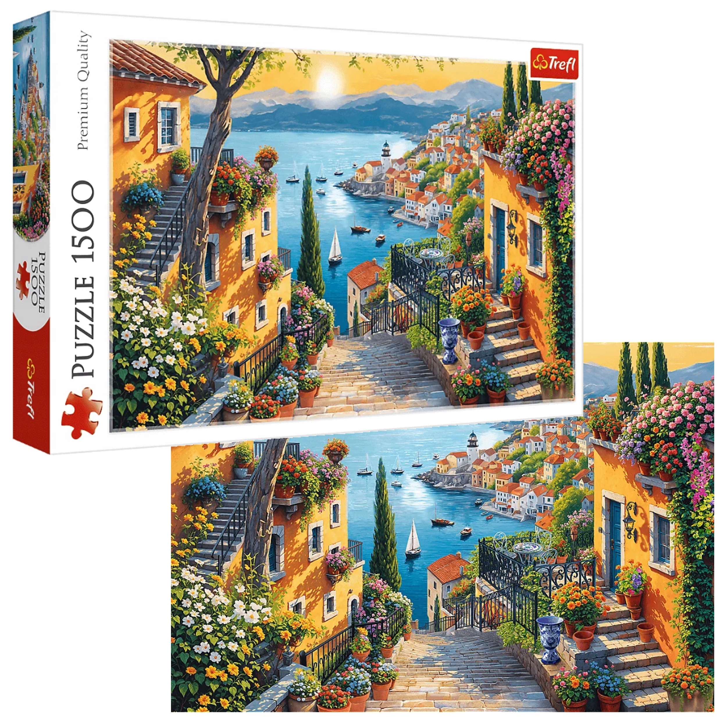 PUZZLE 1500 ELEMENTÓW NADMORSKI WIDOK PREMIUM QUALITY 26216 TREFL