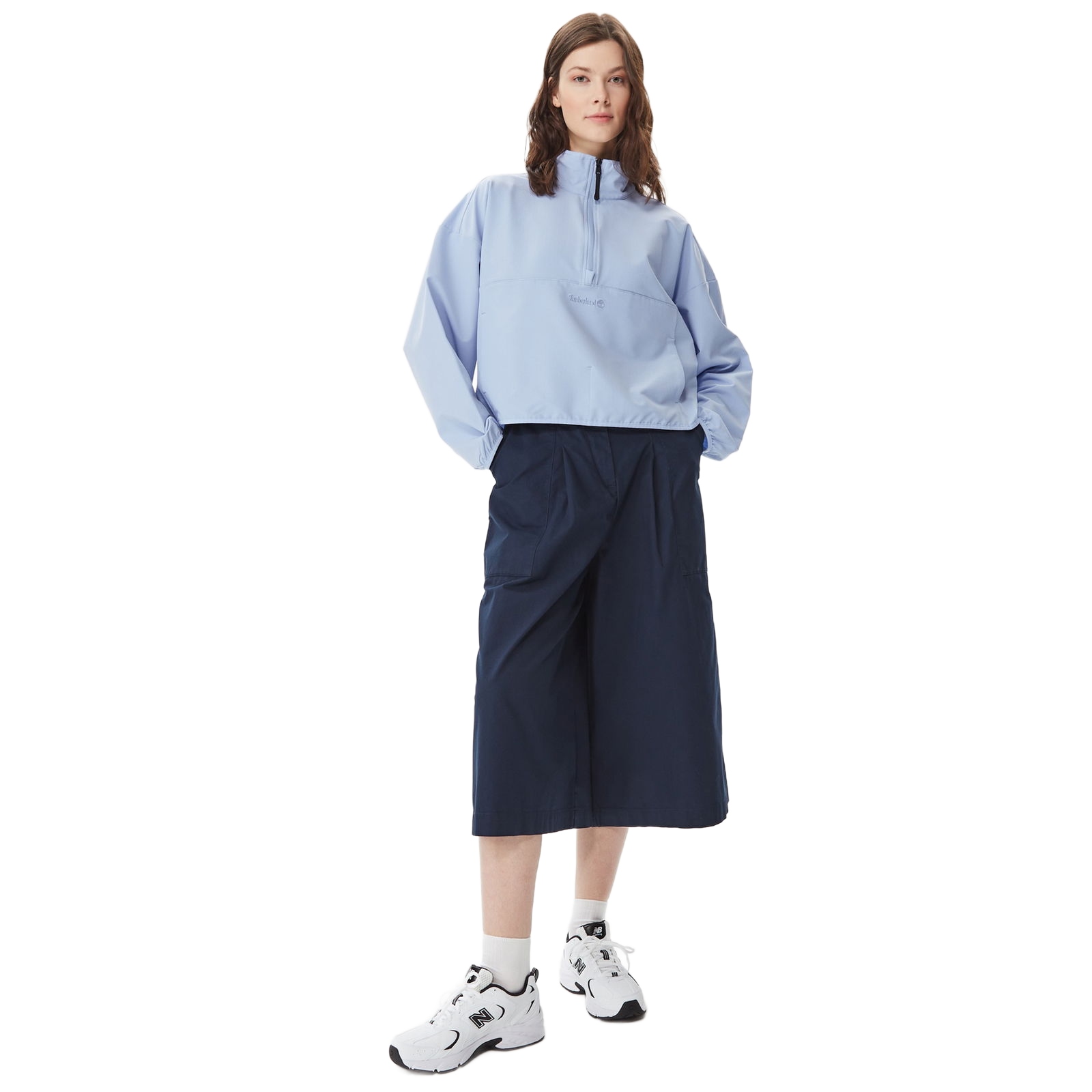 Timberland Tmavě Modré Kalhoty Culottes Z Bavlny 33 6BA