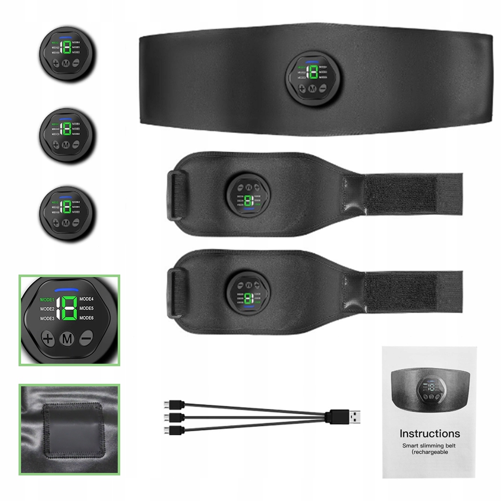 Nový Elektrostimulátor Břišních Svalů Ems Abs Pro Hubnutí Pásu