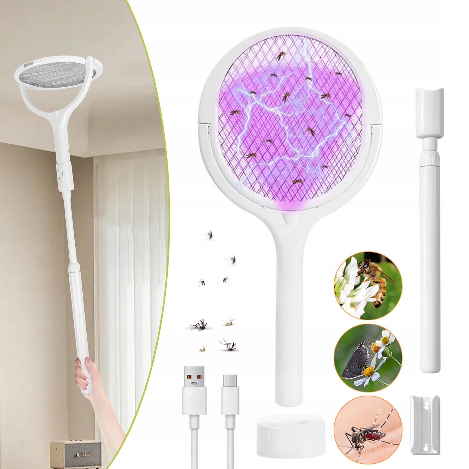 Elektryczna Łapka Na Muchy, Łapka Na Komary, Elektroniczna Pułapka Na Owady