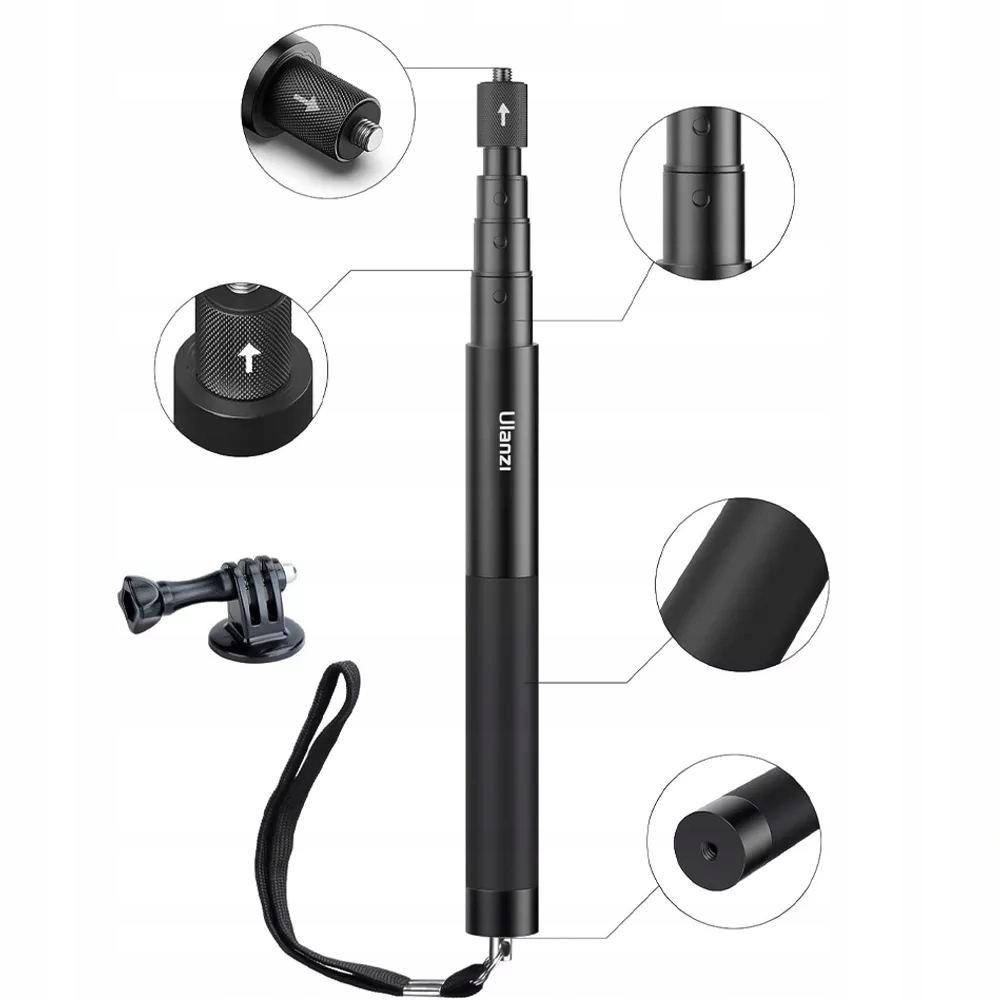 Kijek Monopod Karbon Selfie Stick 121cm do Nurkowania do GoPro 13 12 11 10 Model MT-58