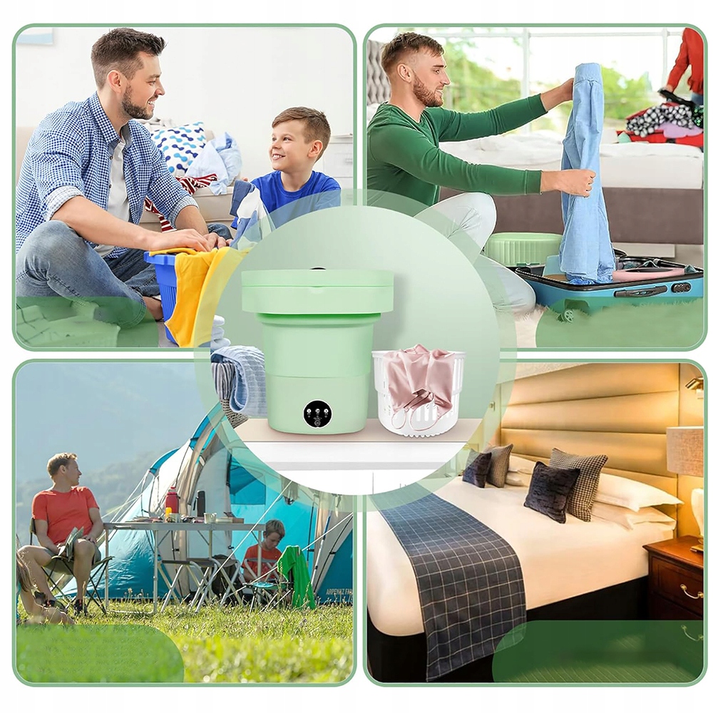 MINI PRALKA 11L TURYSTYCZNA MAŁA PRALKA SKŁADANA Model PRALKA