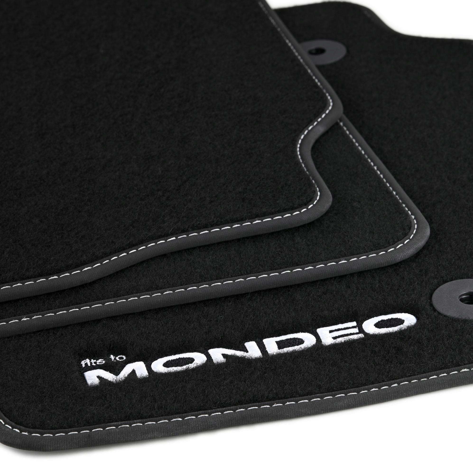 Dywaniki welurowe LOGO do FORD Mondeo Mk4 2010 14 Color black
