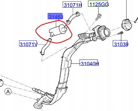 WKŁAD FILTRA OPARÓW PALIWA DO KIA NIRO OE 31453G2100