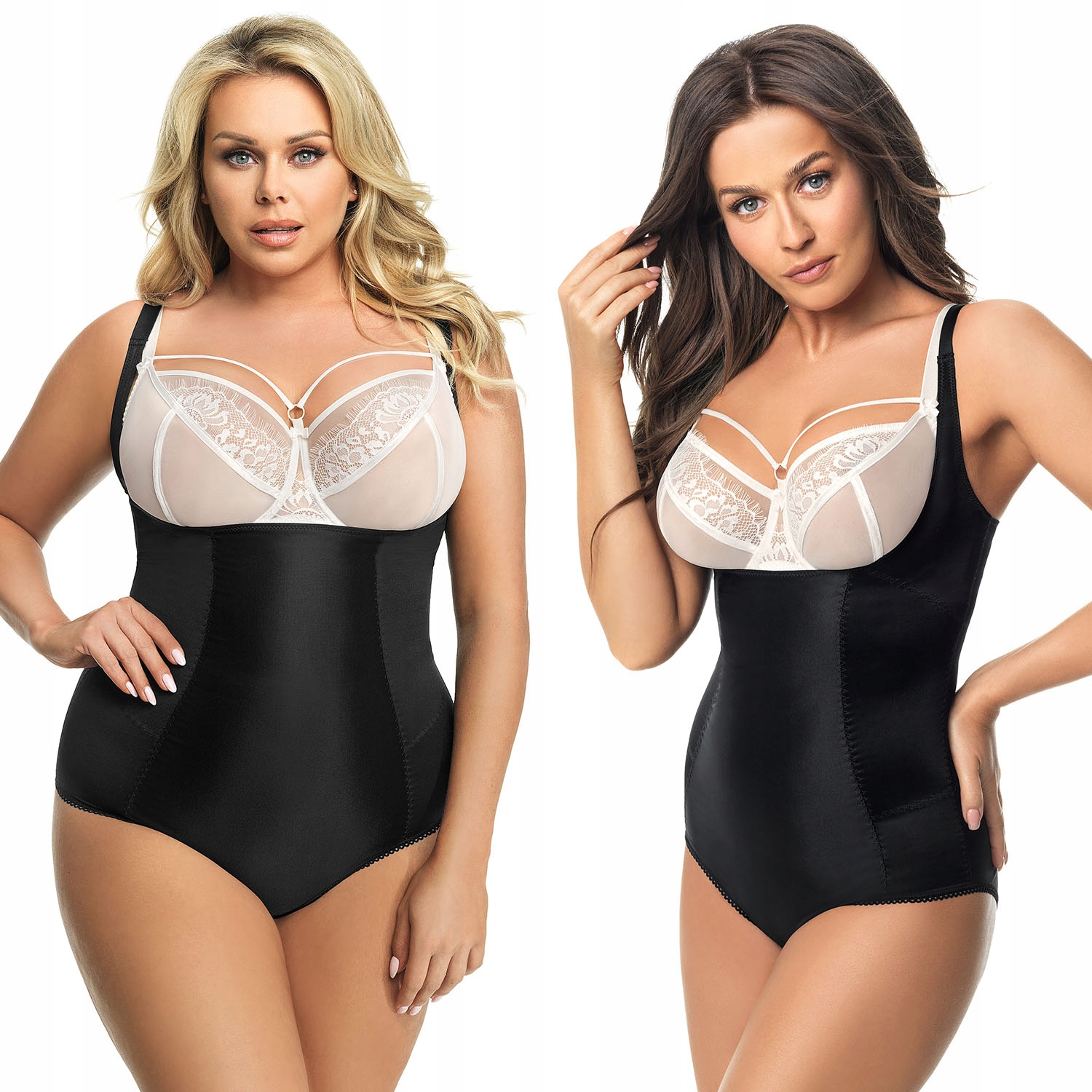 

Gorsenia K148 Body wyszczuplające czarny 4XL