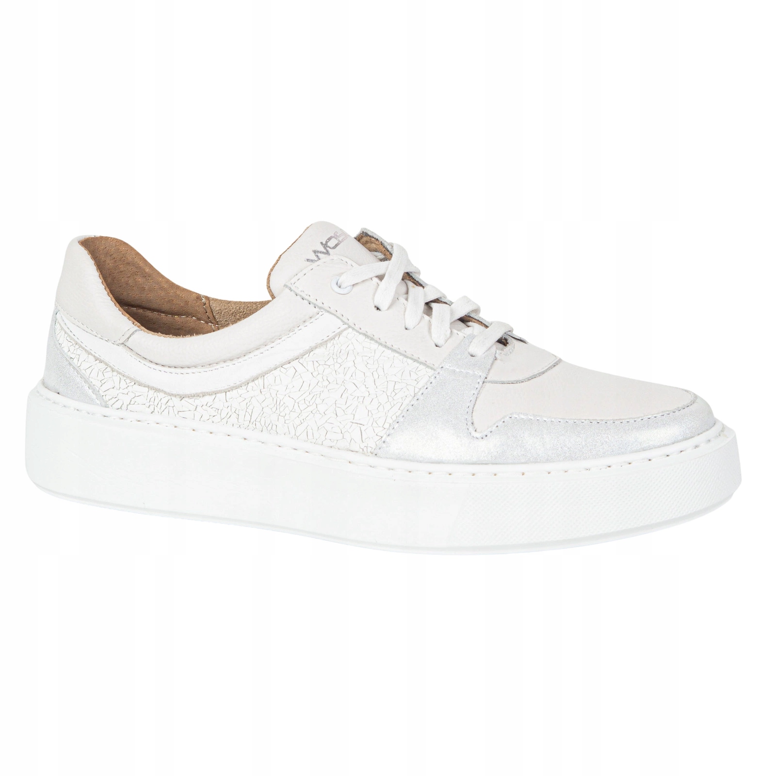 Dámské kožené tenisky 0774W bílé 41