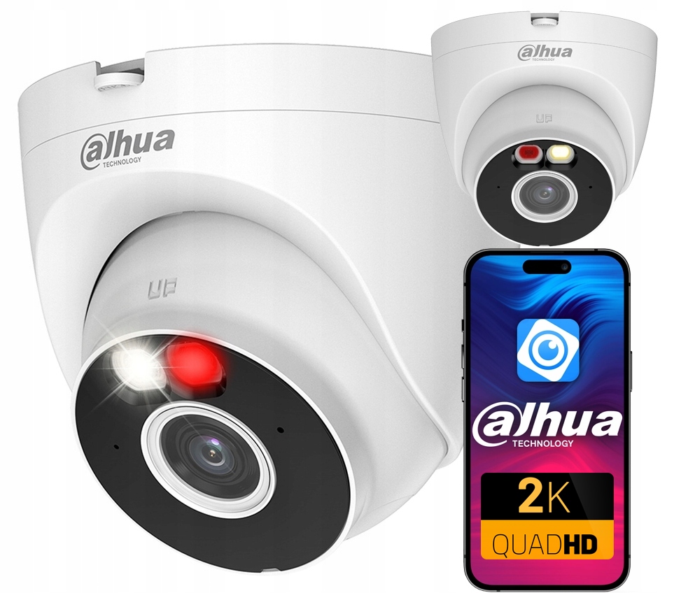 WiFi kamera 4MPx 2K+ T4A-PV Dahua Venkovní Smart Dual Light Slot Sd 256GB