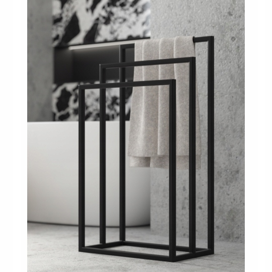 WIESZAK STOJAK NA RĘCZNIKI LOFT INDUSTRIALNY BLACK