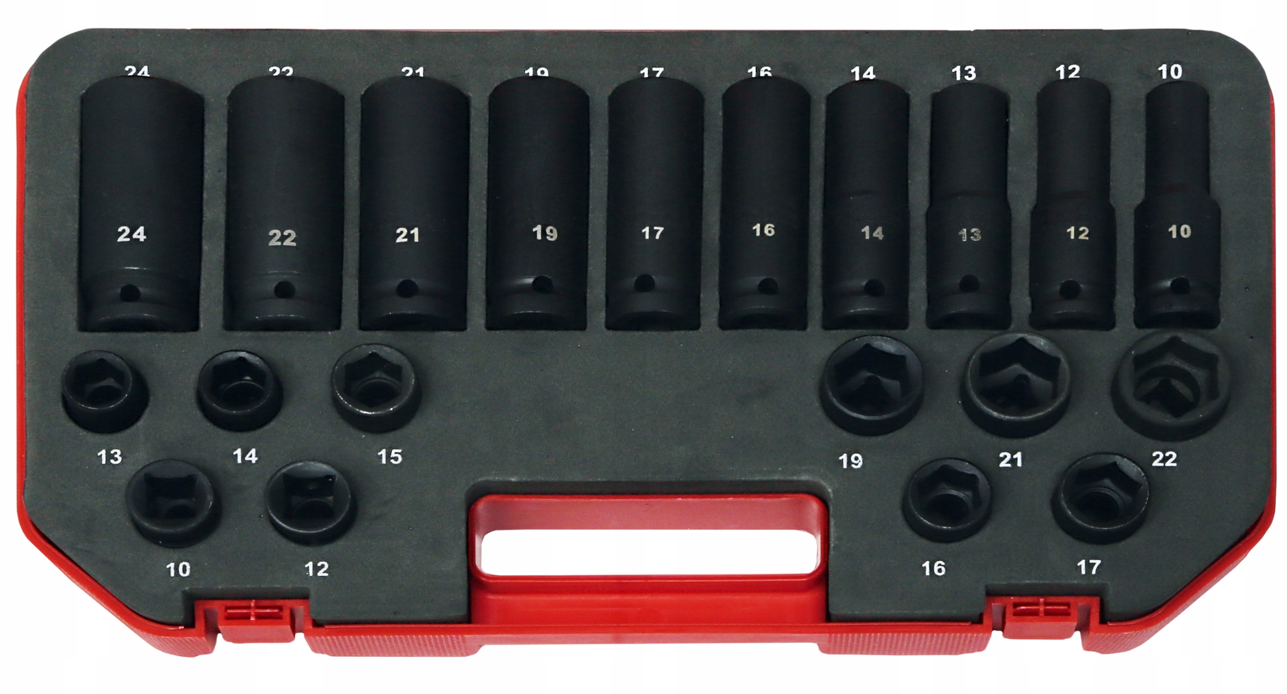 Zestaw nasadek UDAROWYCH krotkich i dlugich 20 szt