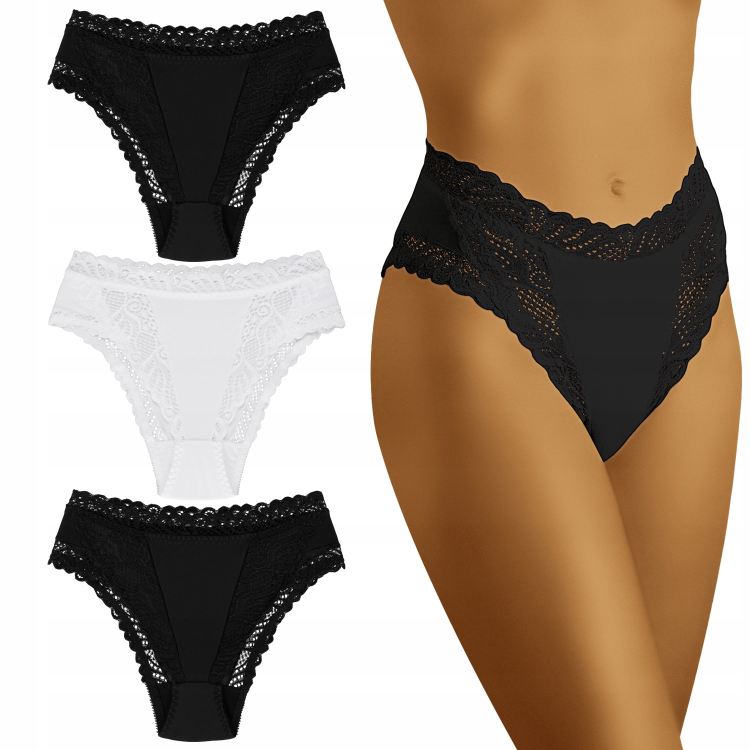 Wolbar Abra Kalhotky Dámské kalhotky 3-balení barev XL