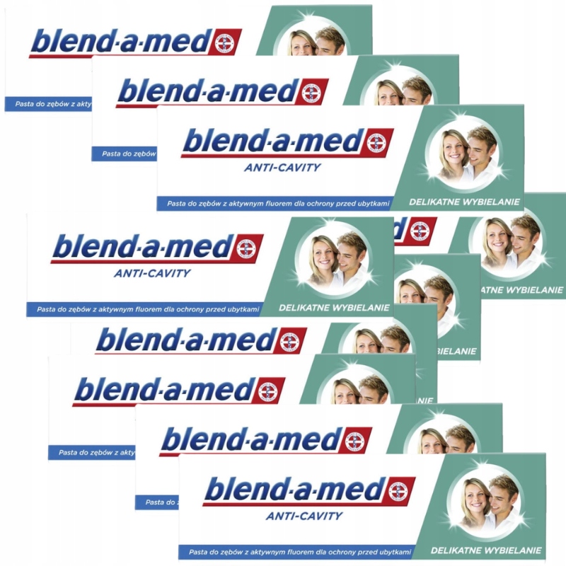 Blend-A-Med Anti-Cavity Pasta do Zębów Delikatne Wybielanie 10 x 75ML