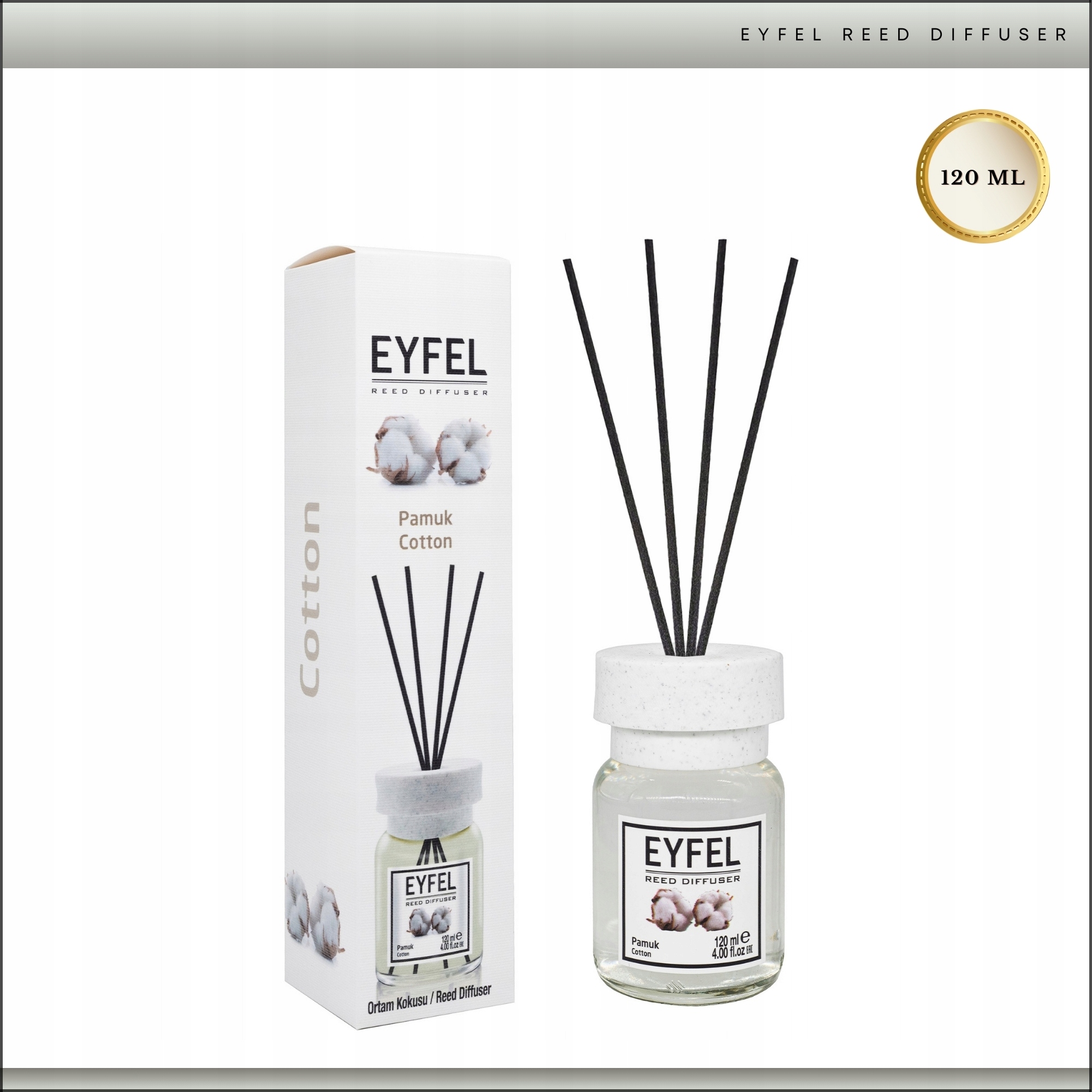 BAWEŁNA EYFEL - ZAPACHY DO DOMU PATYCZKI 120ml