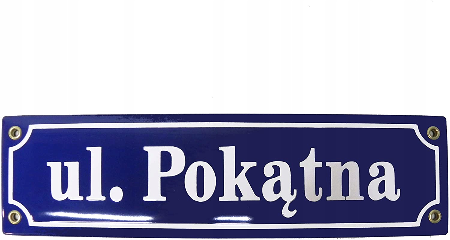 tablica tabliczka uliczna EMALIOWANA 8x30 - GW.