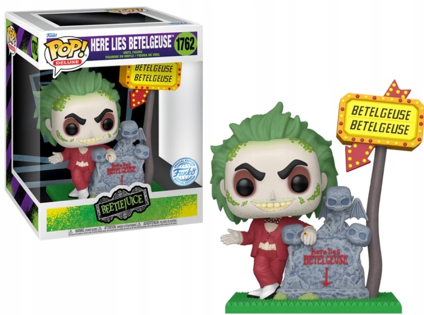 Funko Pop! Beetlejuice Deluxe 1762 Here Lies Betelguise