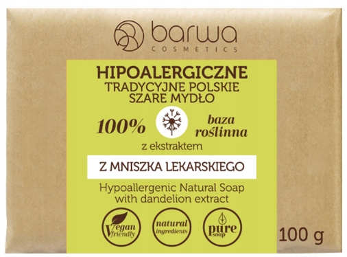 

Barwa Szare mydło z mniszka lekarskiego 100 g