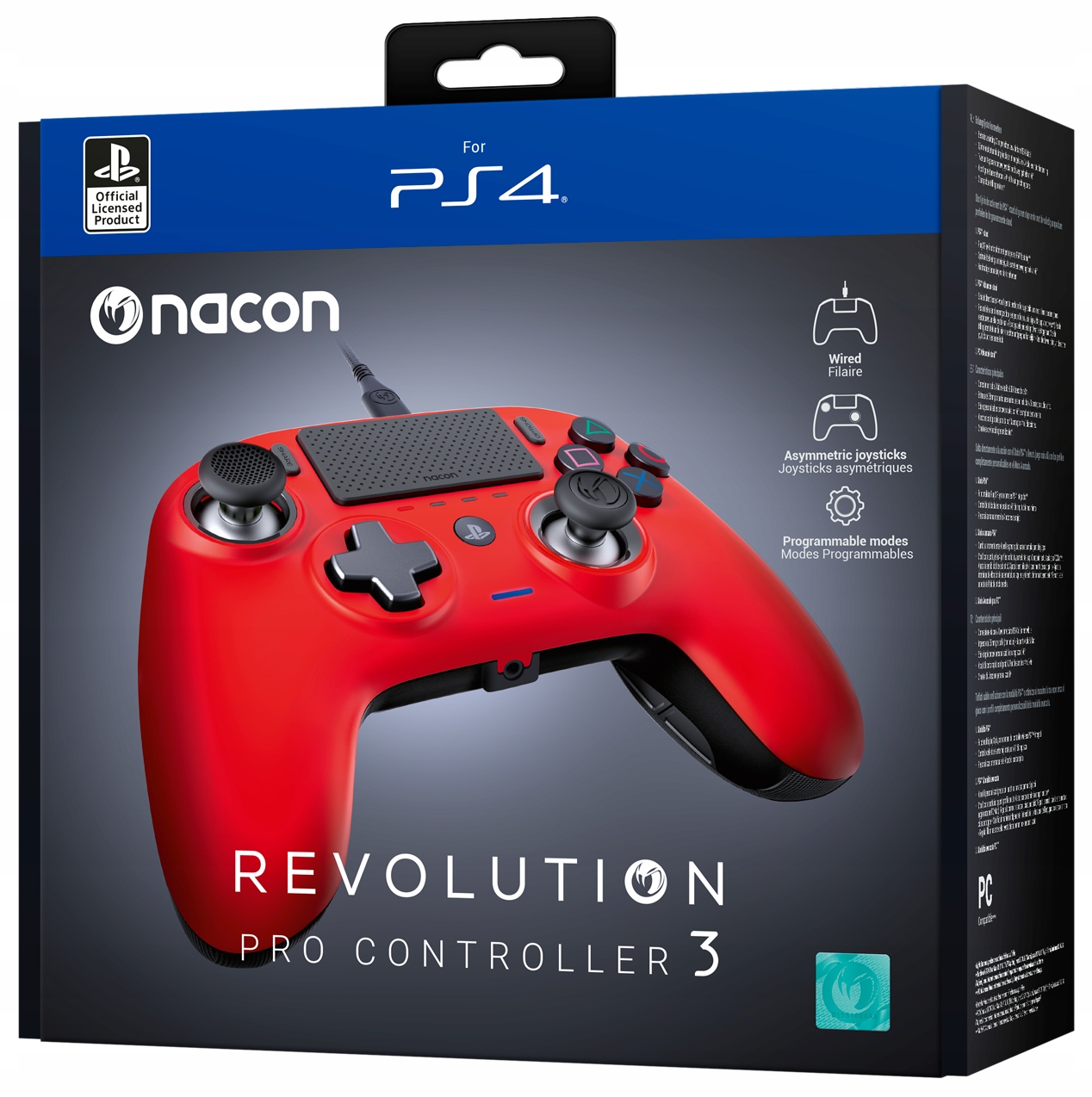 Nacon PS4 Pad Revolution Pro Controller 3 Red