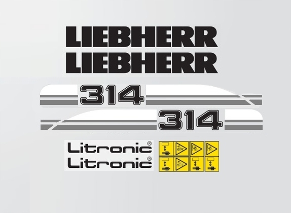 Naklejki oklejenie LIEBHERR 314