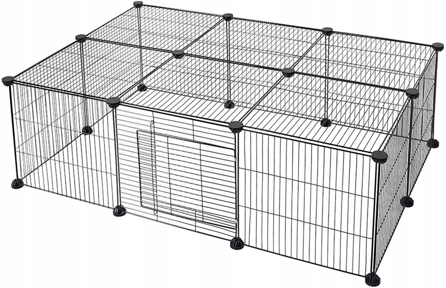 Kojec Klatka dla Zwierząt Królika Psa Kota Chomika Królików Składany Moduły