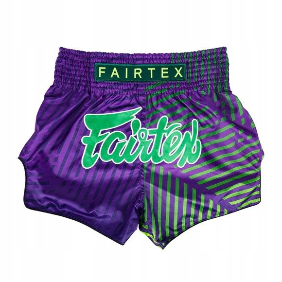 Fairtex Kraťasy Muay Thai Racer BS1922 Granátové/Zelené M