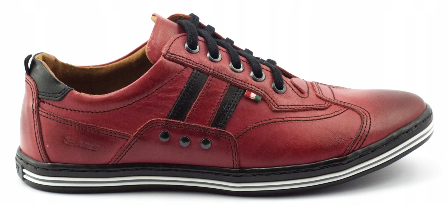 

Buty Męskie Abis Skóra Polskie 1801 Czerwony 40
