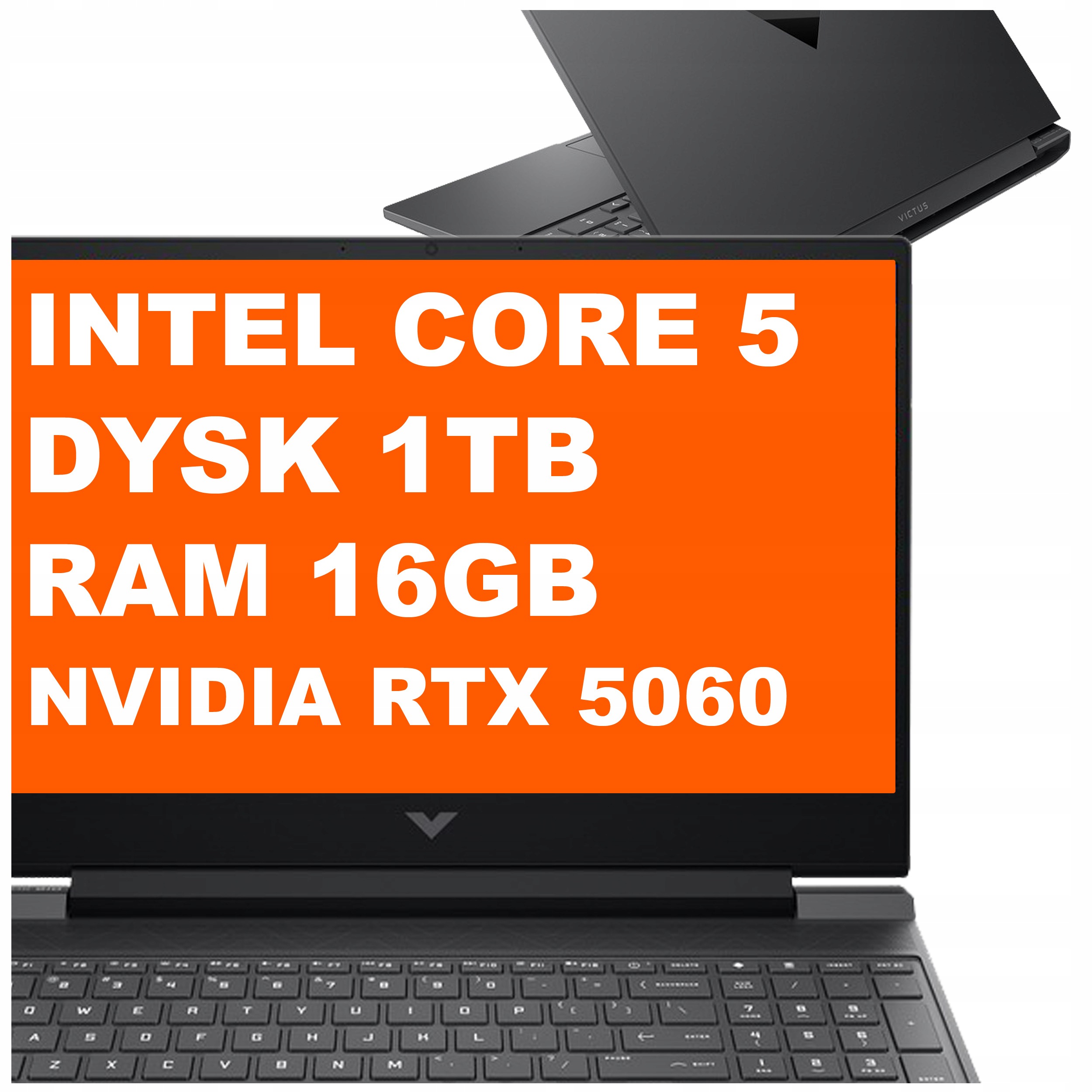 Laptop Hp Victus 15-fa Core 5 16GB 1TB Rtx 5060 144Hz Fhd Win 11 Czarny