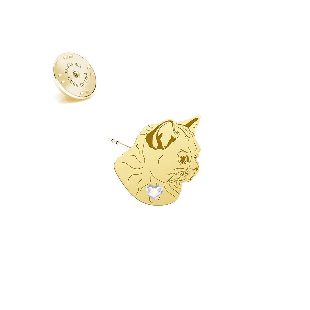 Odznak British Shorthair Cat 925 Žena, šperky, Dárek, Dedikace