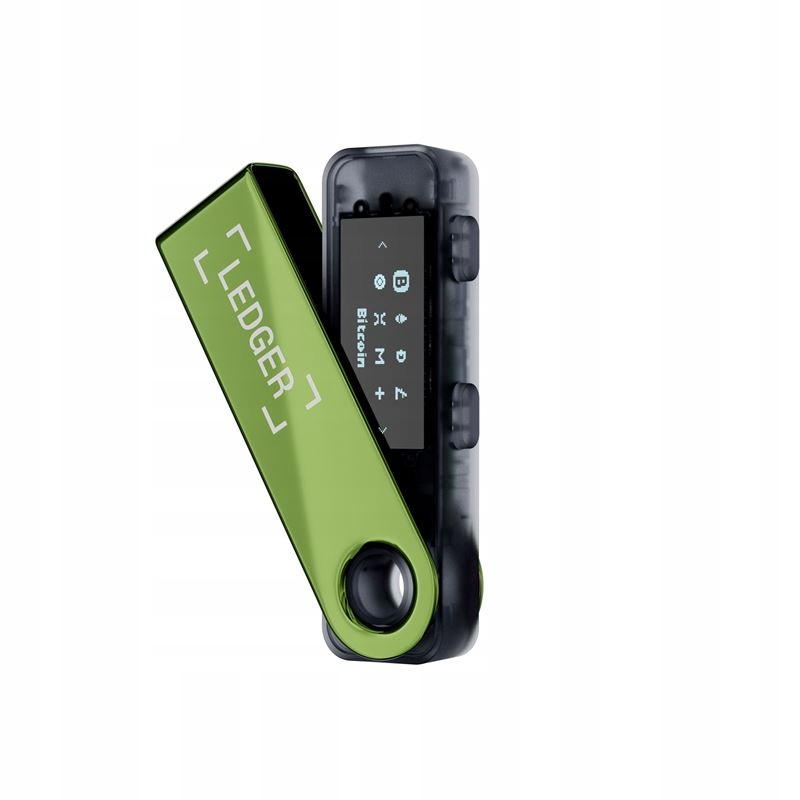 Ledger Nano S Plus bezpieczny portfel kryptowalut BTC ETH Oxidate Green