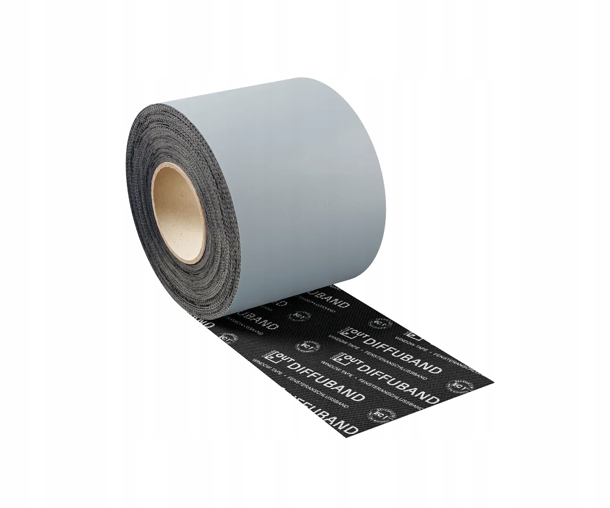 TAŚMA CIEPŁY MONTAŻ OKIEN PEŁNY KLEJ ZEWNĘTRZNA EUROVENT DIFFUBAND 100mm