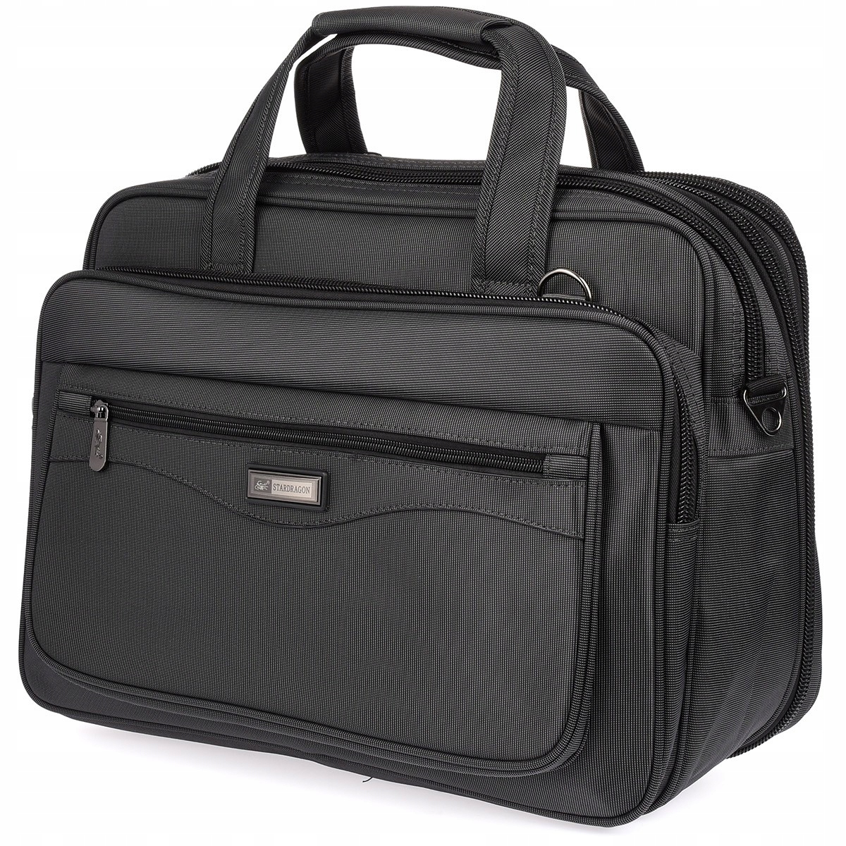 Porządna Torba męska duża kodura na laptop 17" pasek regulowany Star Dragon