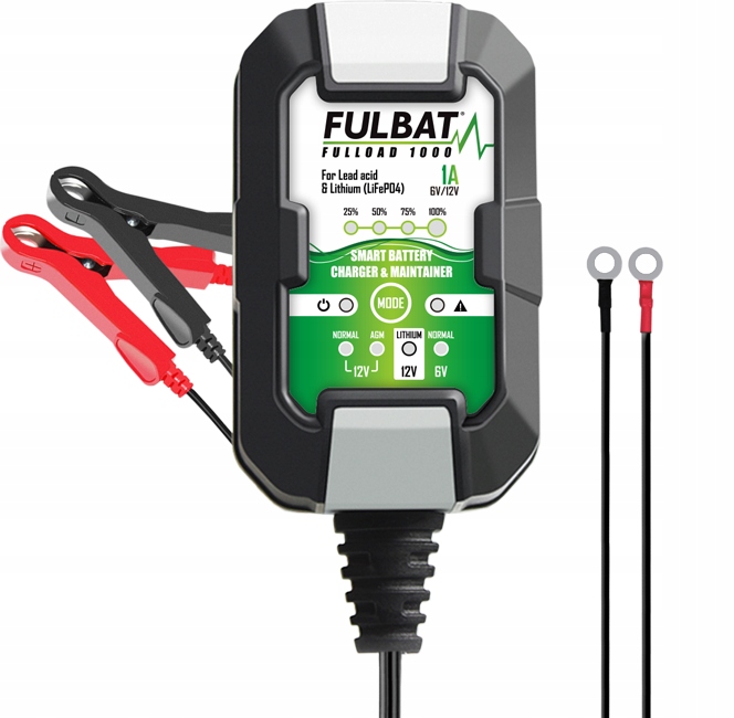 Ładowarka Fulbat Fulload 1000 6V/12V Charger 1A (new)